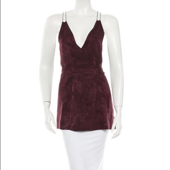 NWT The Row Channa Floral Satin Wrap Top - Picture 2 of 8